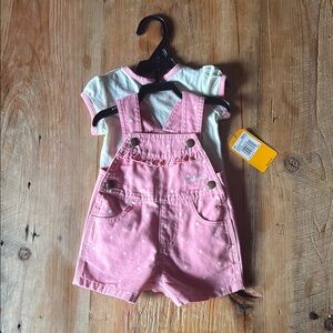Two piece Baby girl Carhartt Overall set